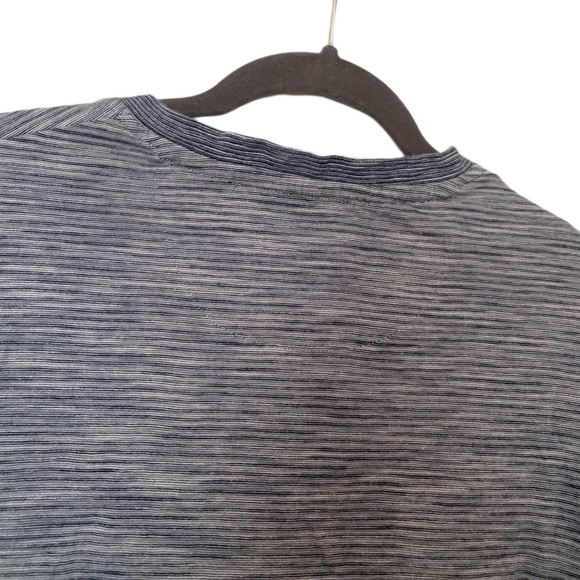 Original Penguin Mens Henley Raglan Long Sleeve Button Shirt Sweater Gray Blue - Picture 4 of 10